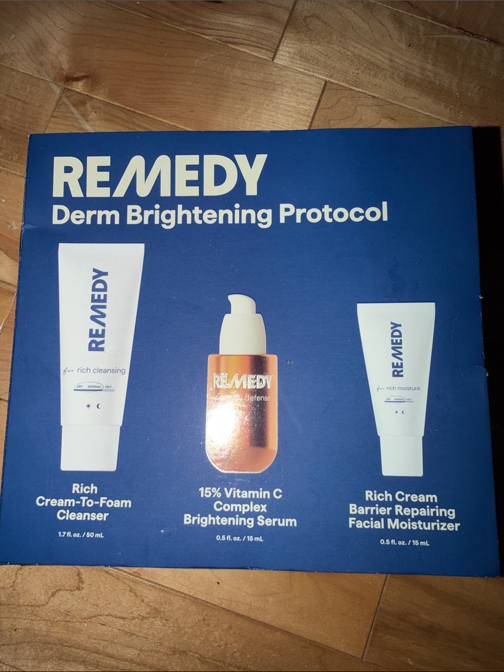 Derm Brightening Protocol - Blue Packaging, Vitamin C Serum Kit #2